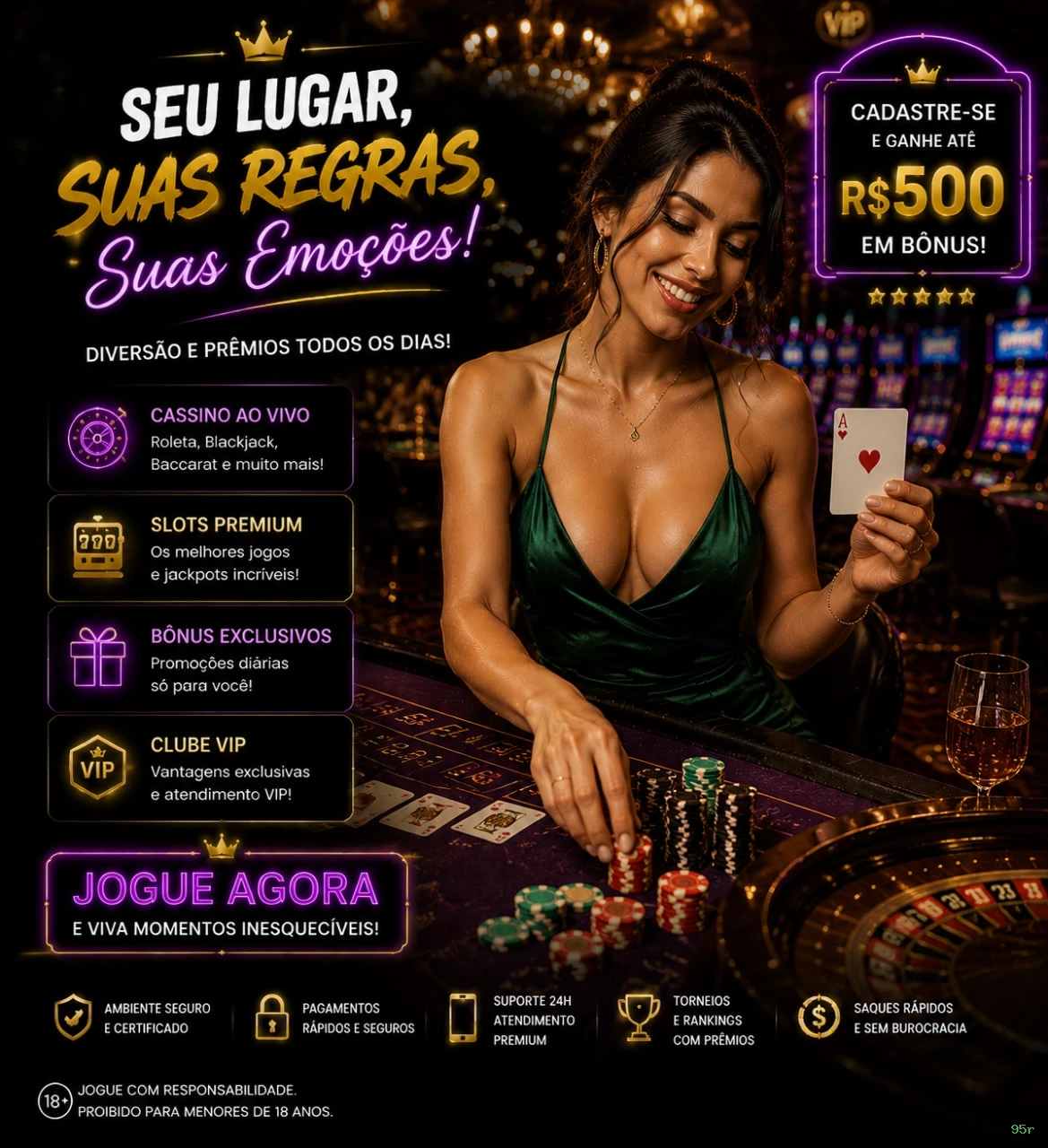 Certificações de segurança e licenças da 95r